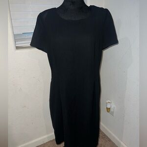 Jacqueline‎ Ferrar Vintage Black Midi Dress